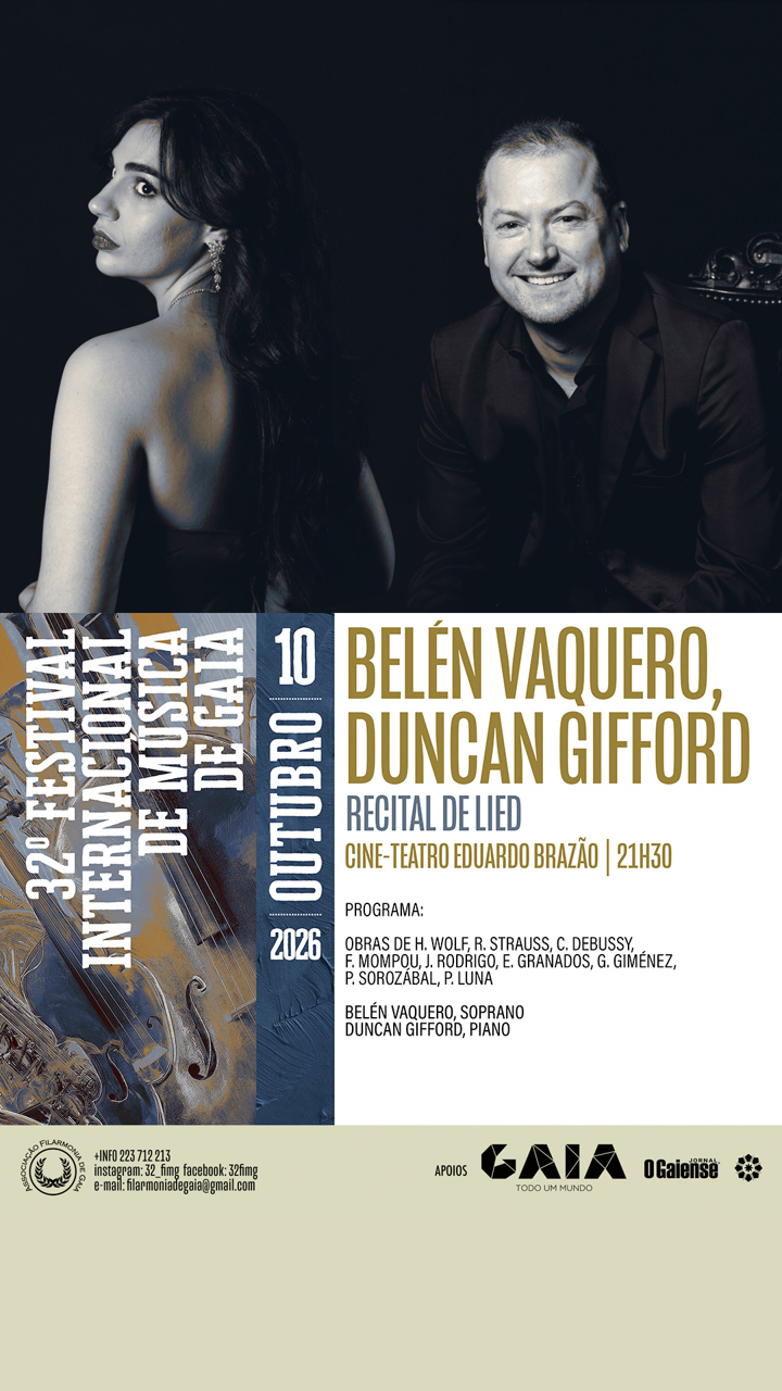 Cartaz: Recital de Lied por Belén Vaquero e Duncan Gifford