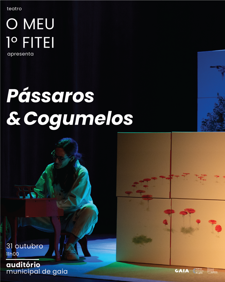 Cartaz: Pássaros e Cogumelos